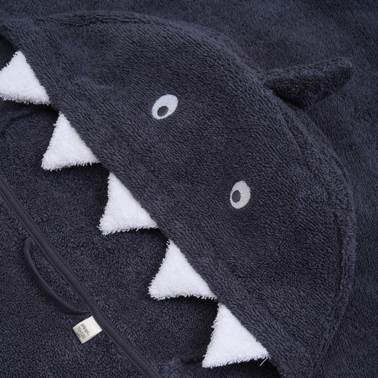 Pippi Odyssey Gray Hooded Bath Håndkle