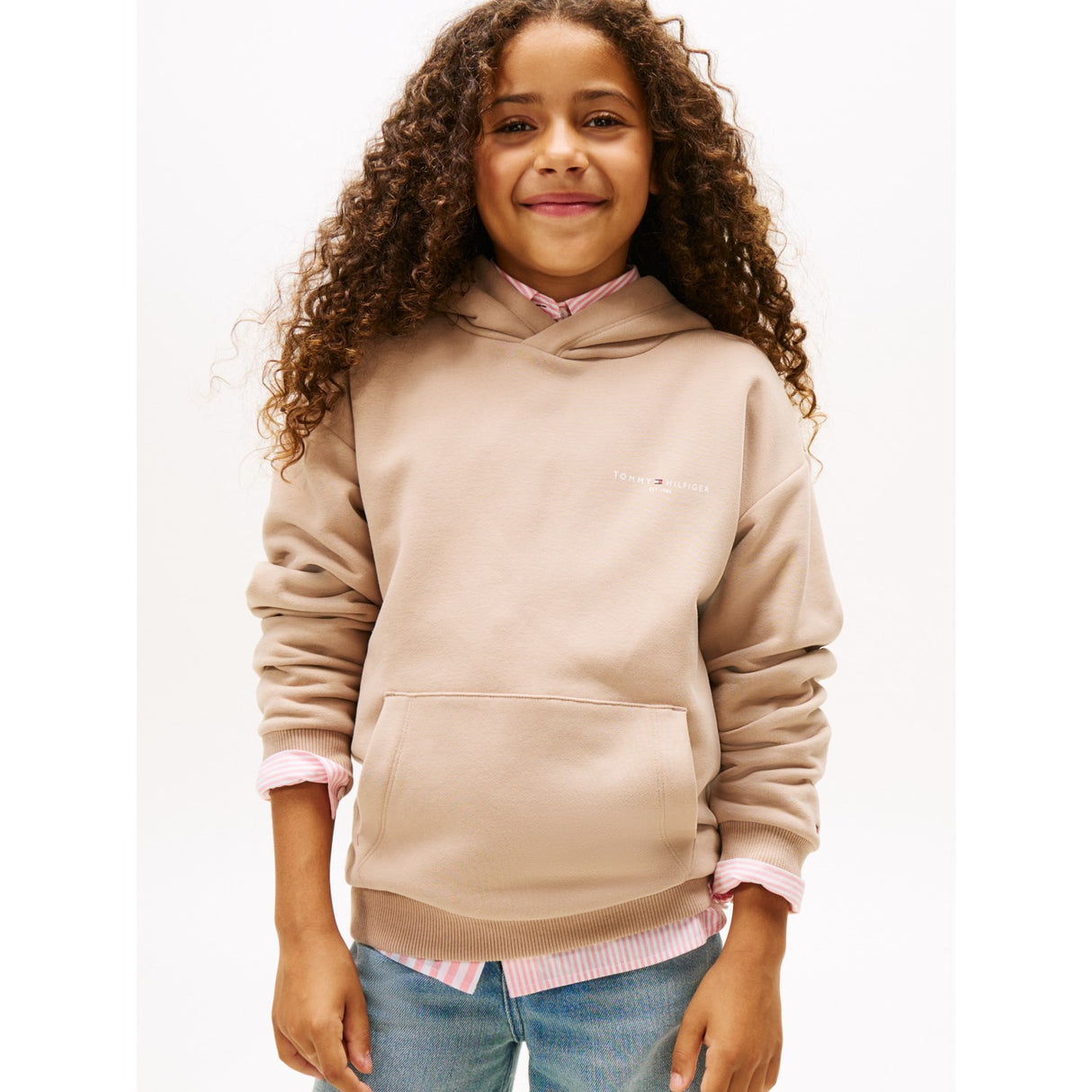 Tommy Hilfiger Malted Milk Mini Corp Hettegenser