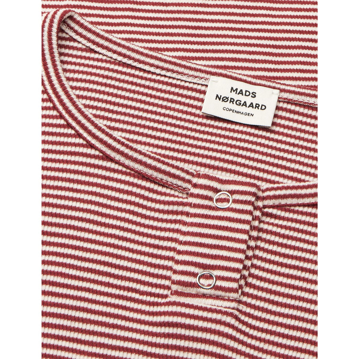 Mads Nørgaard Winery/Vanilla Ice 2X2 Bomull Stripe Tala Tee Ls