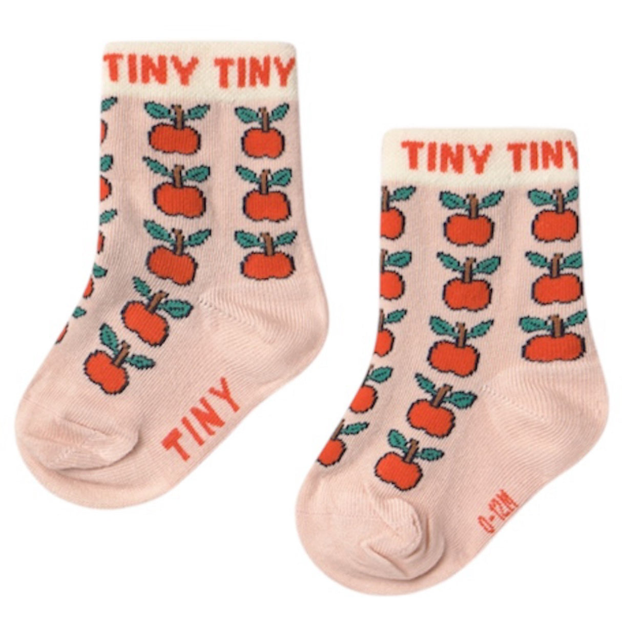 TinyCottons Wild Rose Apples Medium Strømper