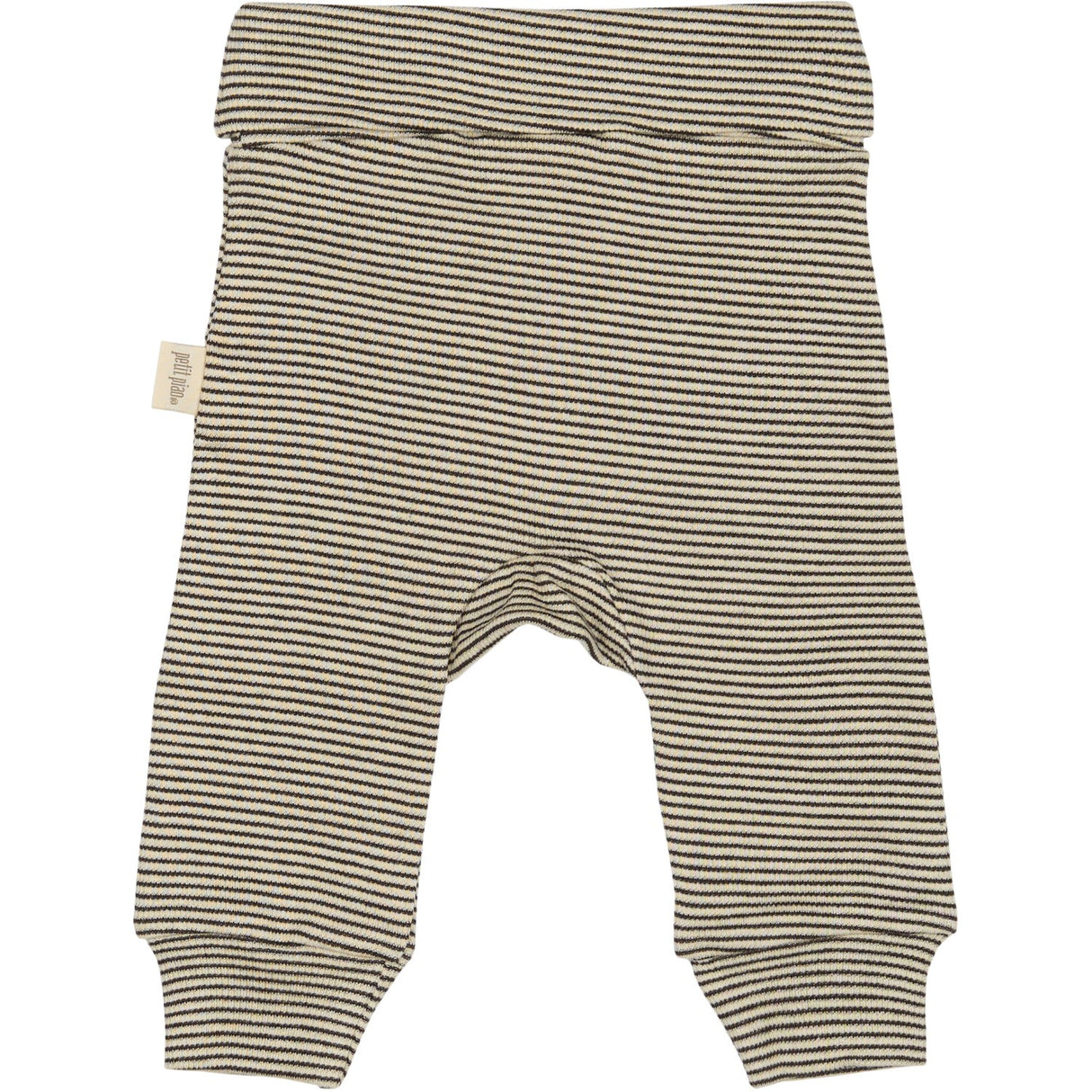 Petit Piao Coffee Bean/Dark Off White PPDian Fold Leggings Stripe NOOS