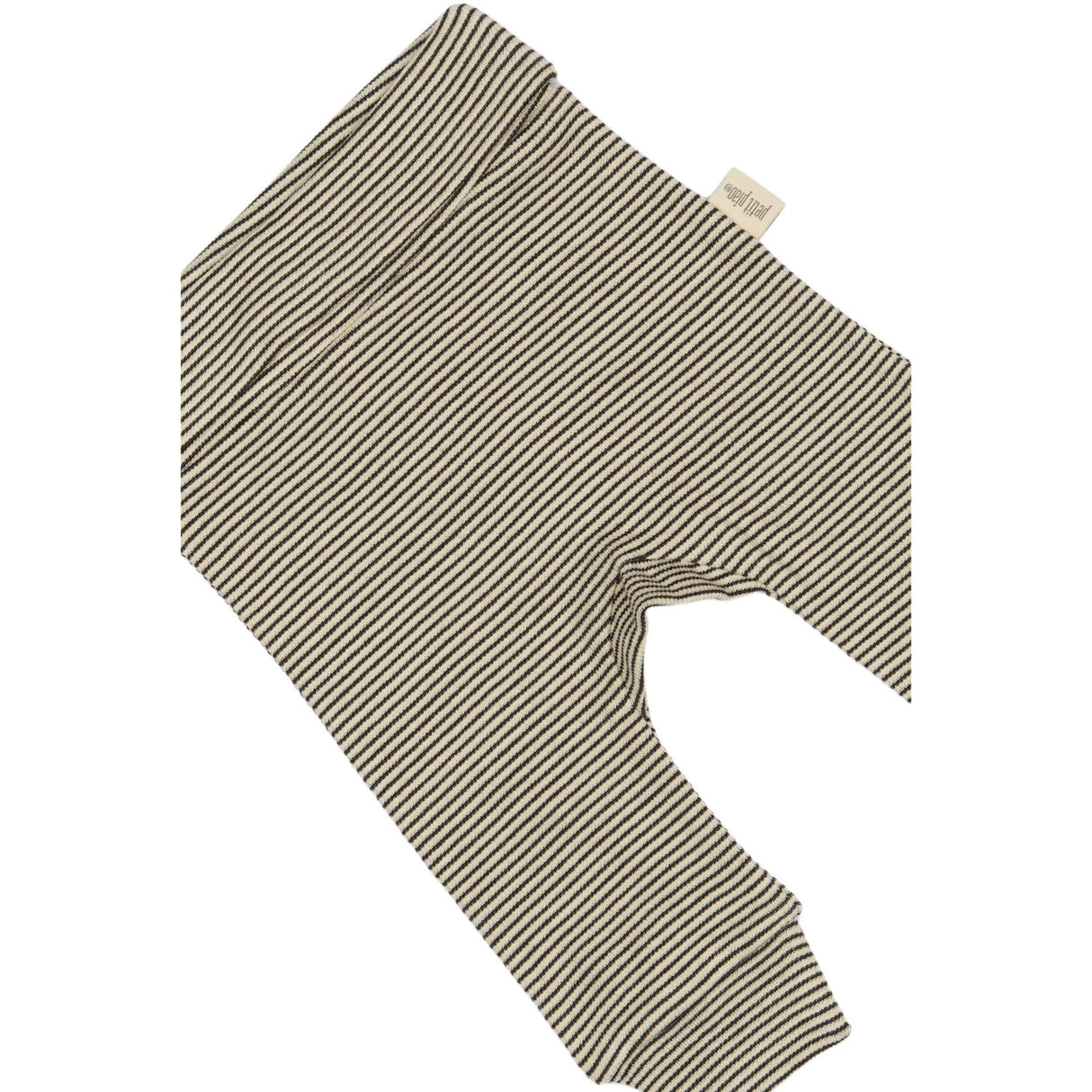Petit Piao Coffee Bean/Dark Off White PPDian Fold Leggings Stripe NOOS