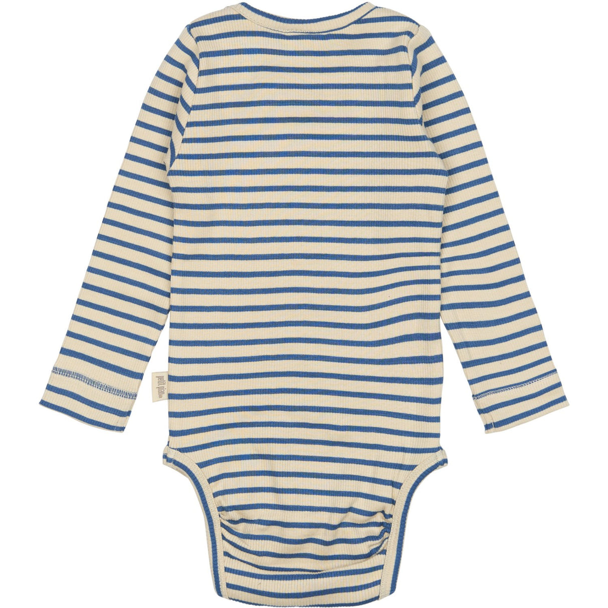 Petit Piao True Navy/off White Body L/S Modal Striped