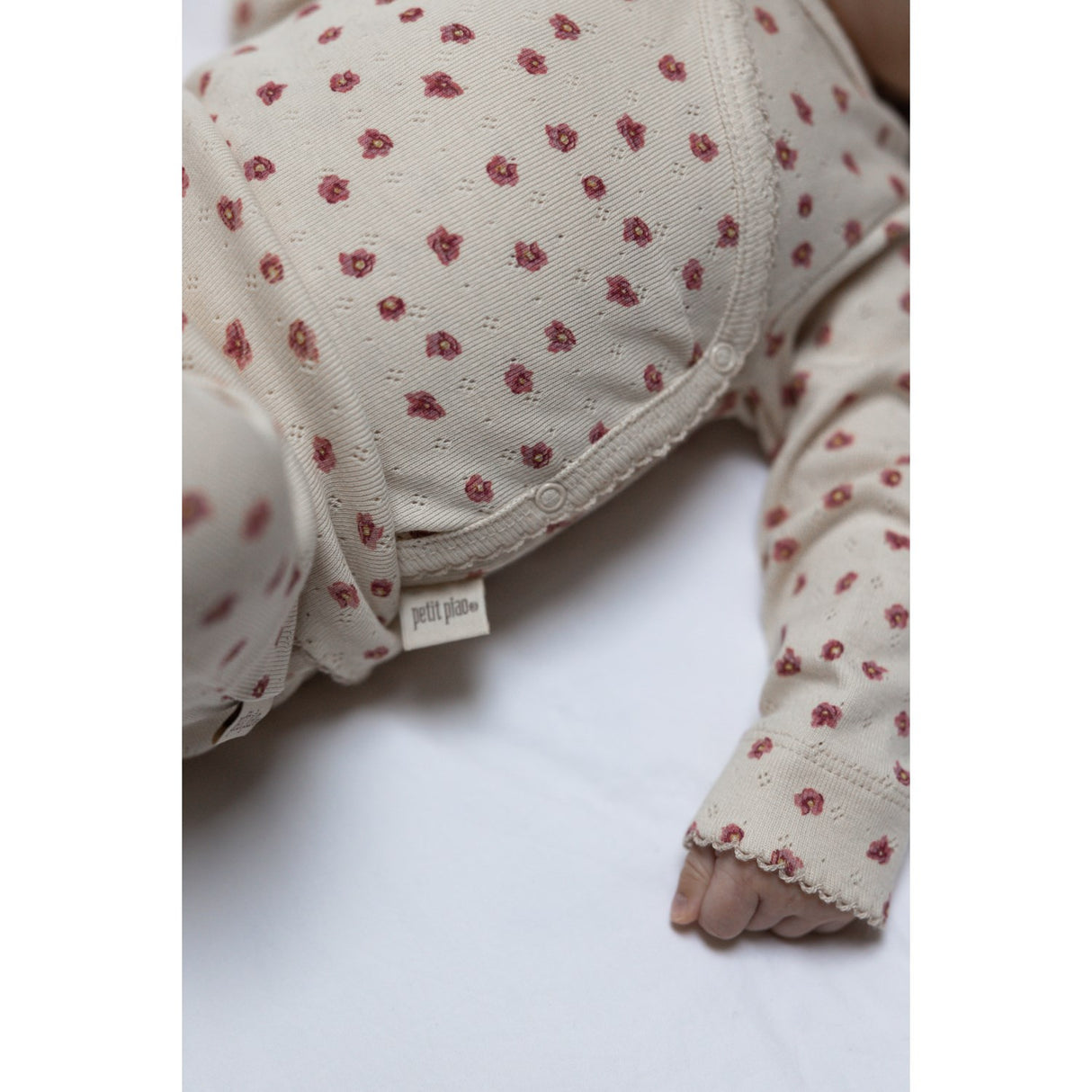 Petit Piao Autumn Anemone AOP PPDia Body L/S Fold Pointel NOOS