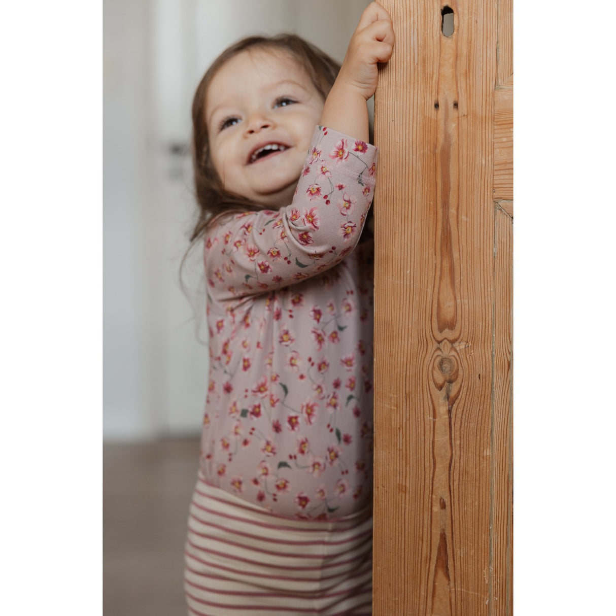 Petit Piao Autumn Anemone Body L/S Printed