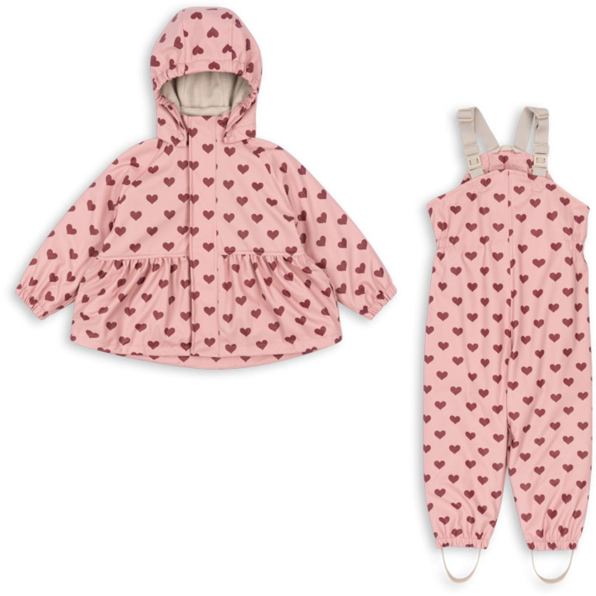 Konges Sløjd Amour Pink Rainy Palme Sett Girl