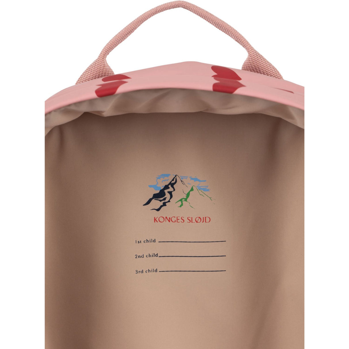 Konges Sløjd Amour Pink Rainy Kids Rygsekk Midi