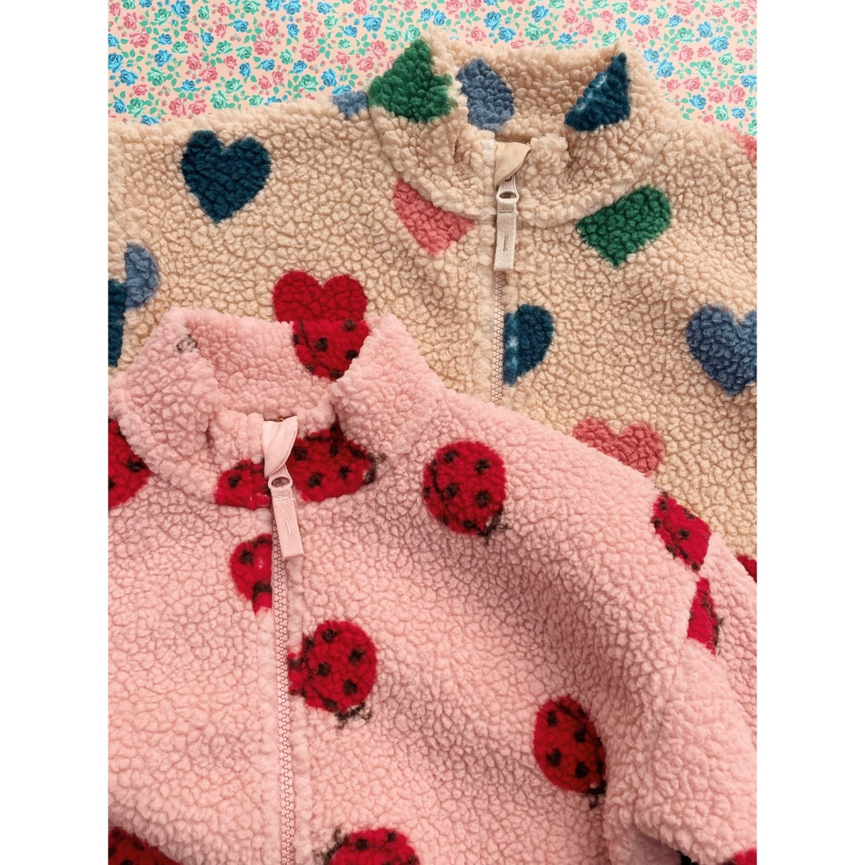 Konges Sløjd Ladybug Pink Jody Teddybjørn Jakke Grs
