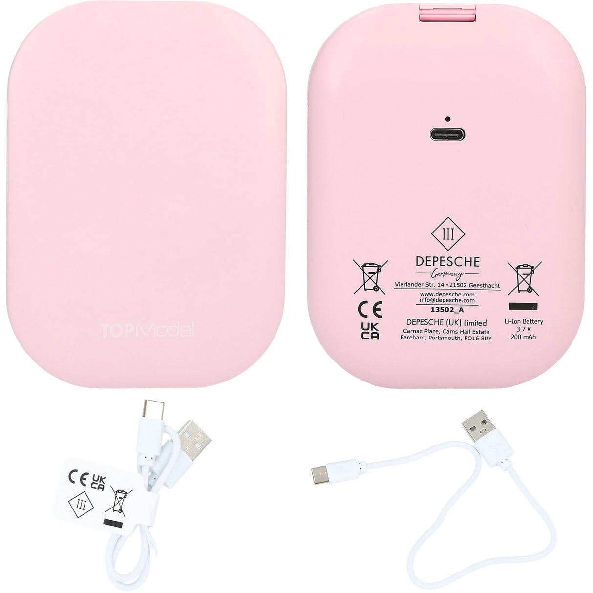 TOPModel Beauty And Me Foldable Pocket Speil With LED