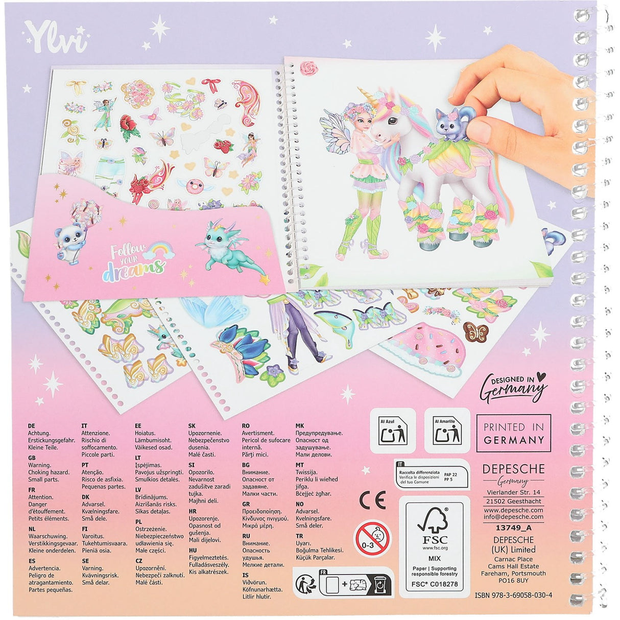 Ylvi Kjole Me Up Stickerbook