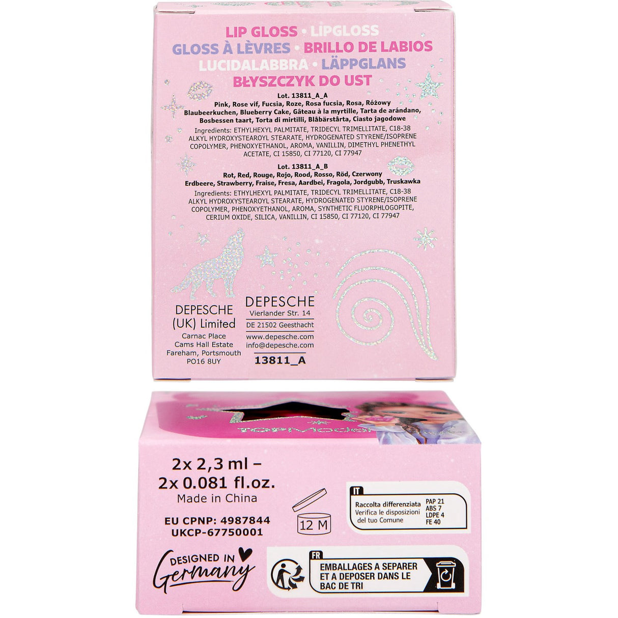 TOPModel Beauty And Me Lip Gloss Sett Headphone Case