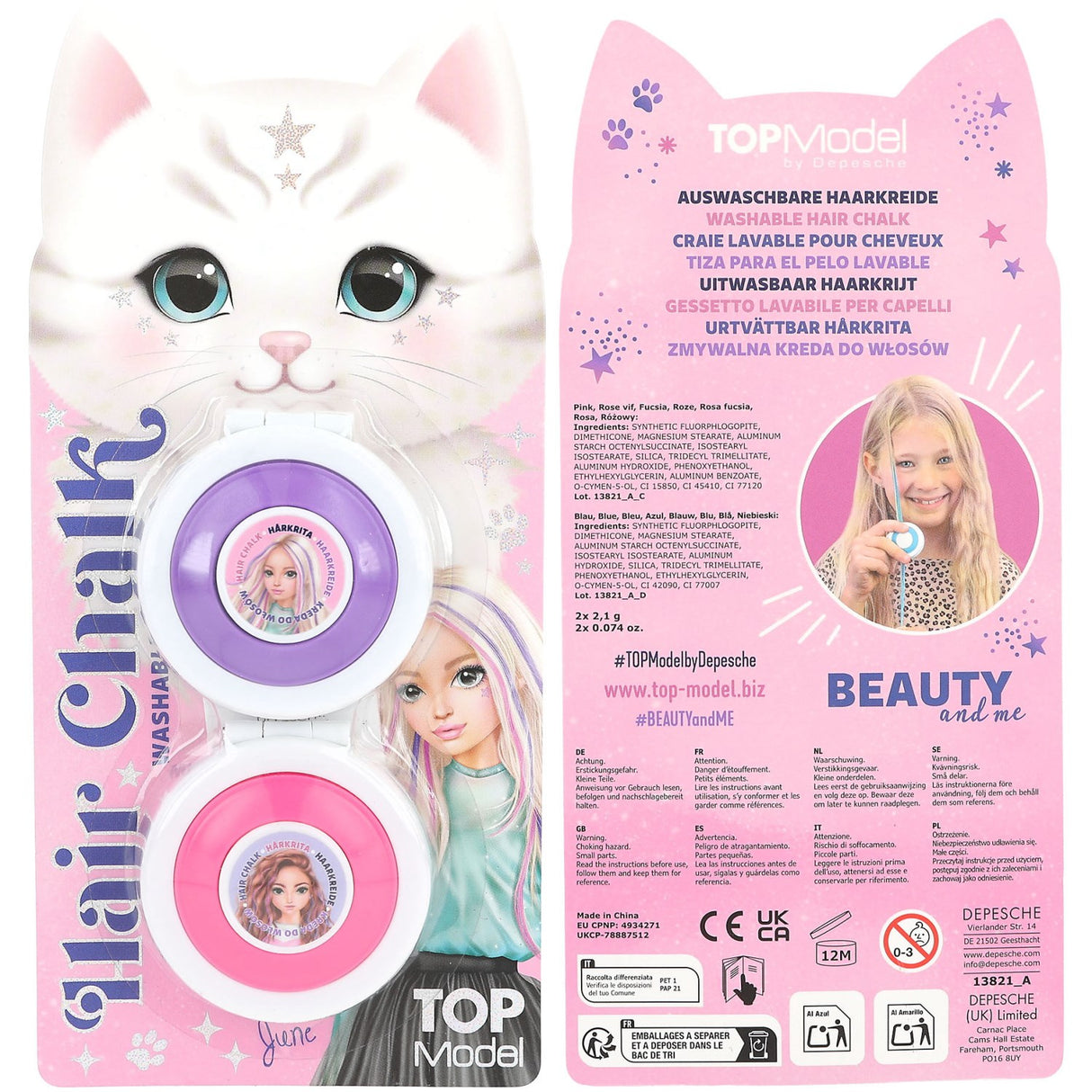 TOPModel Beauty And Me Purple Hair Chalk Sett