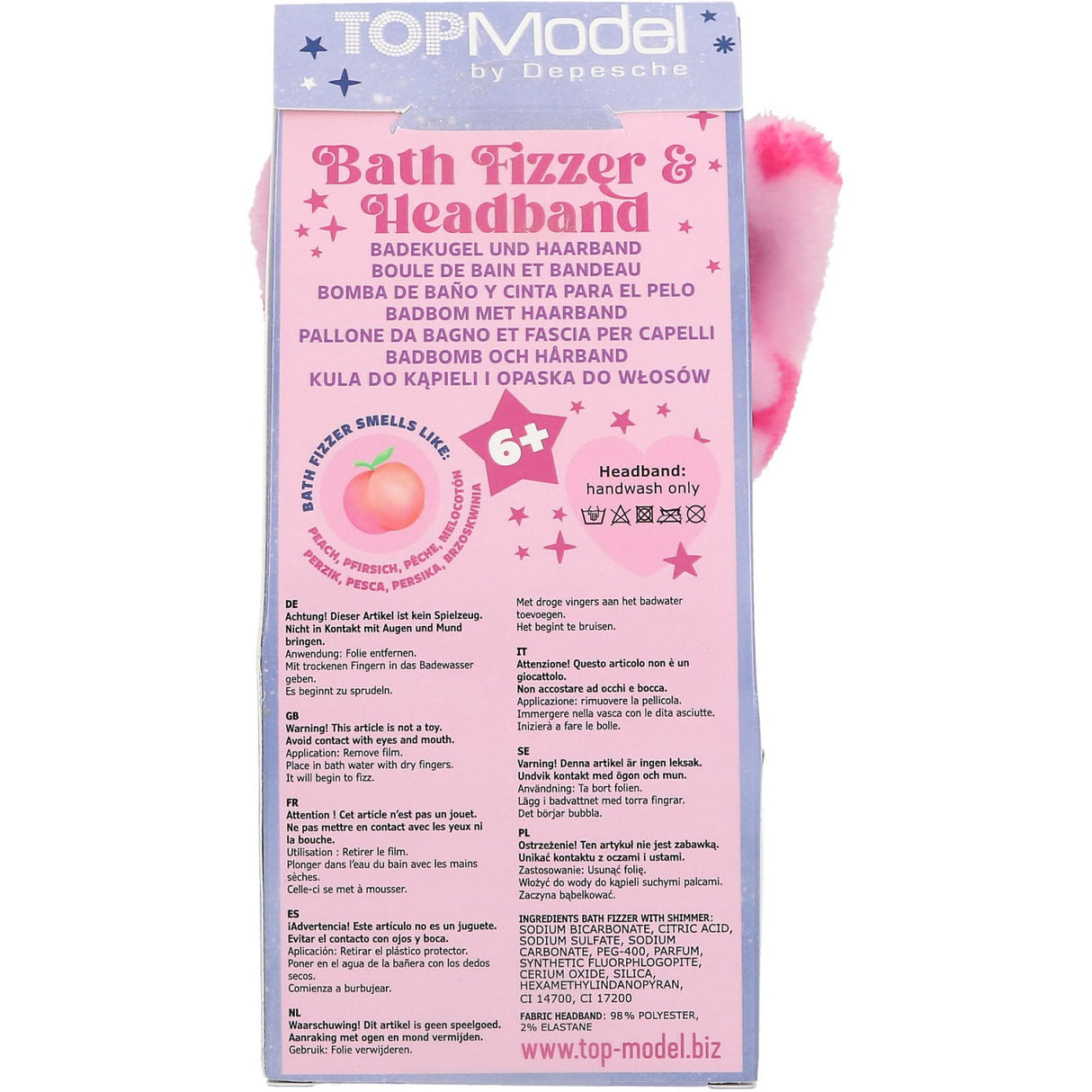 TOPModel Beauty And Me Bathfizzer Og Pannebånd
