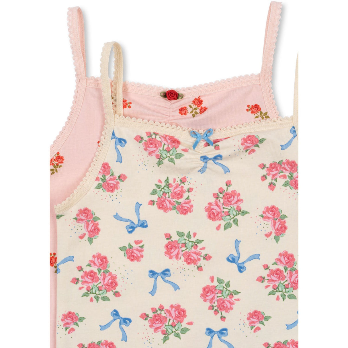 Konges Sløjd Bella Rosita/Rosa Pink Basic 2 Pakke Stropp Topp GOTS