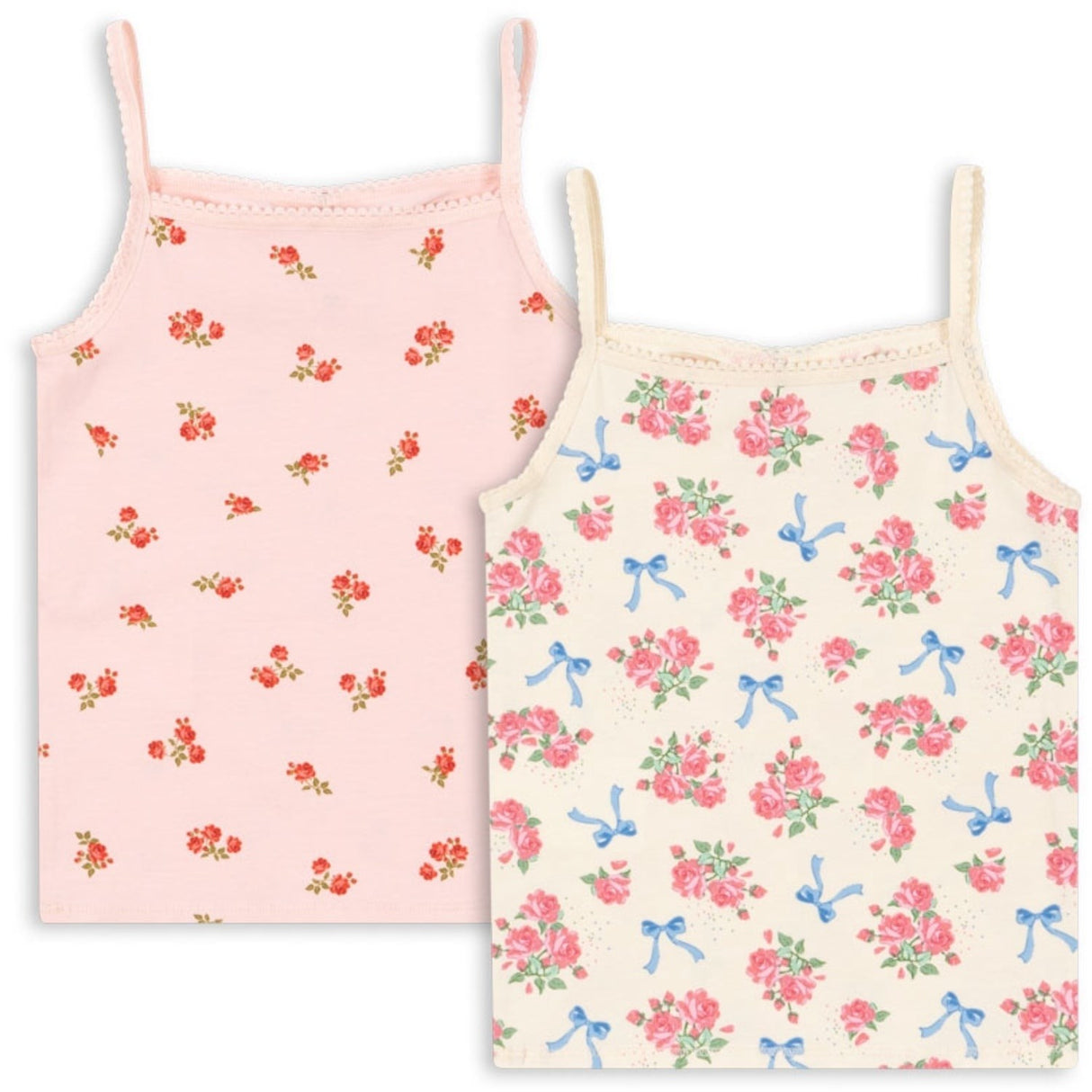 Konges Sløjd Bella Rosita/Rosa Pink Basic 2 Pakke Stropp Topp GOTS