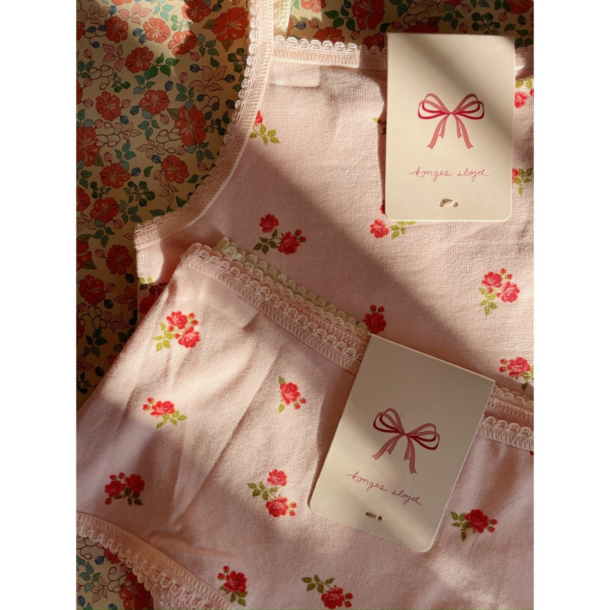 Konges Sløjd Bella Rosita/Rosa Pink Basic 2 Pakke Stropp Topp GOTS