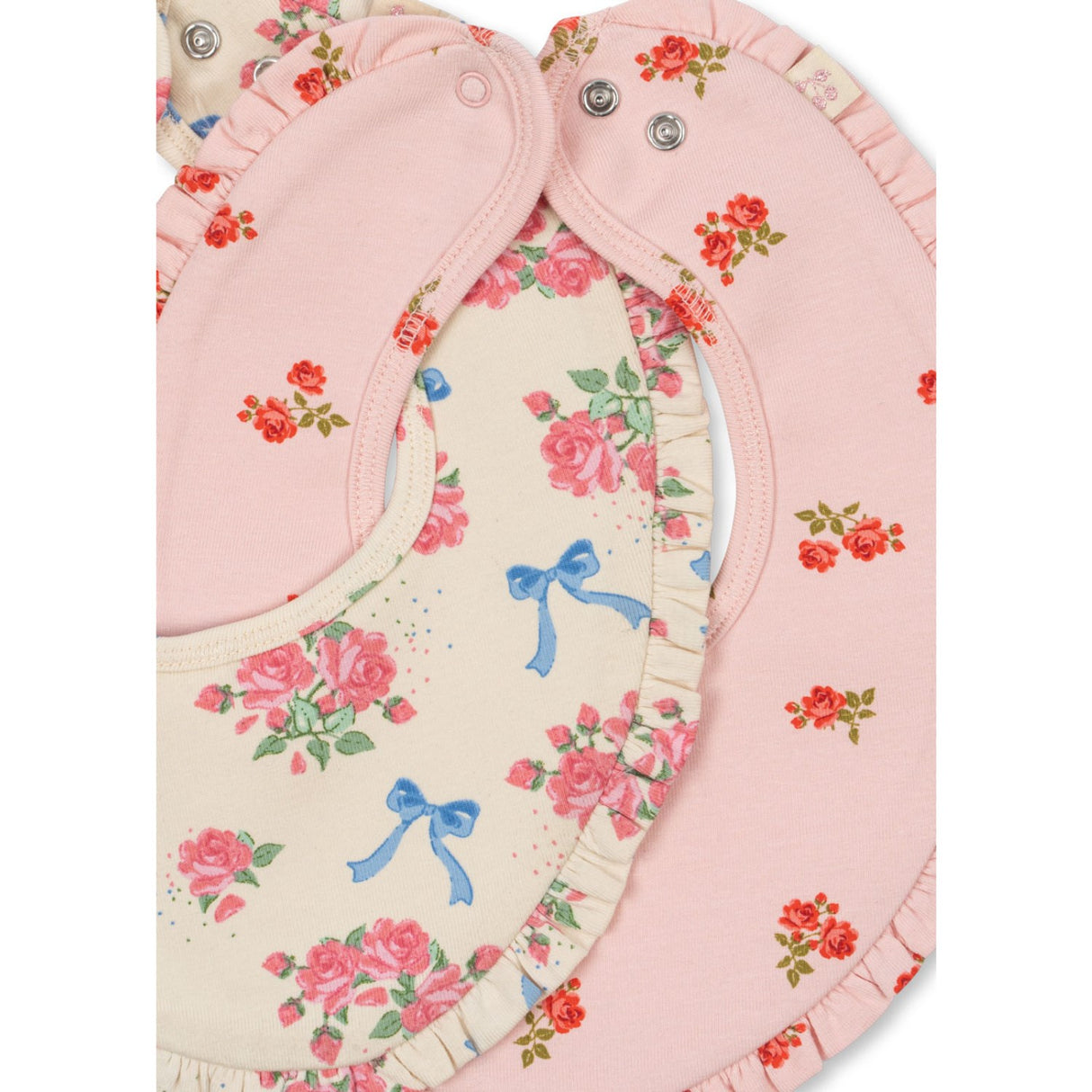 Konges Sløjd Bella Rosita/Rosa Pink Basic 2 Pakke Frill Smekke