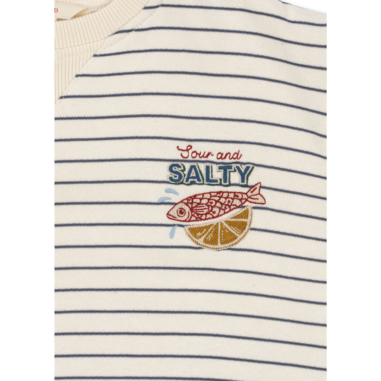 Konges Sløjd Captains Blue/Antique White Amio Sweat Skjorte Ocs