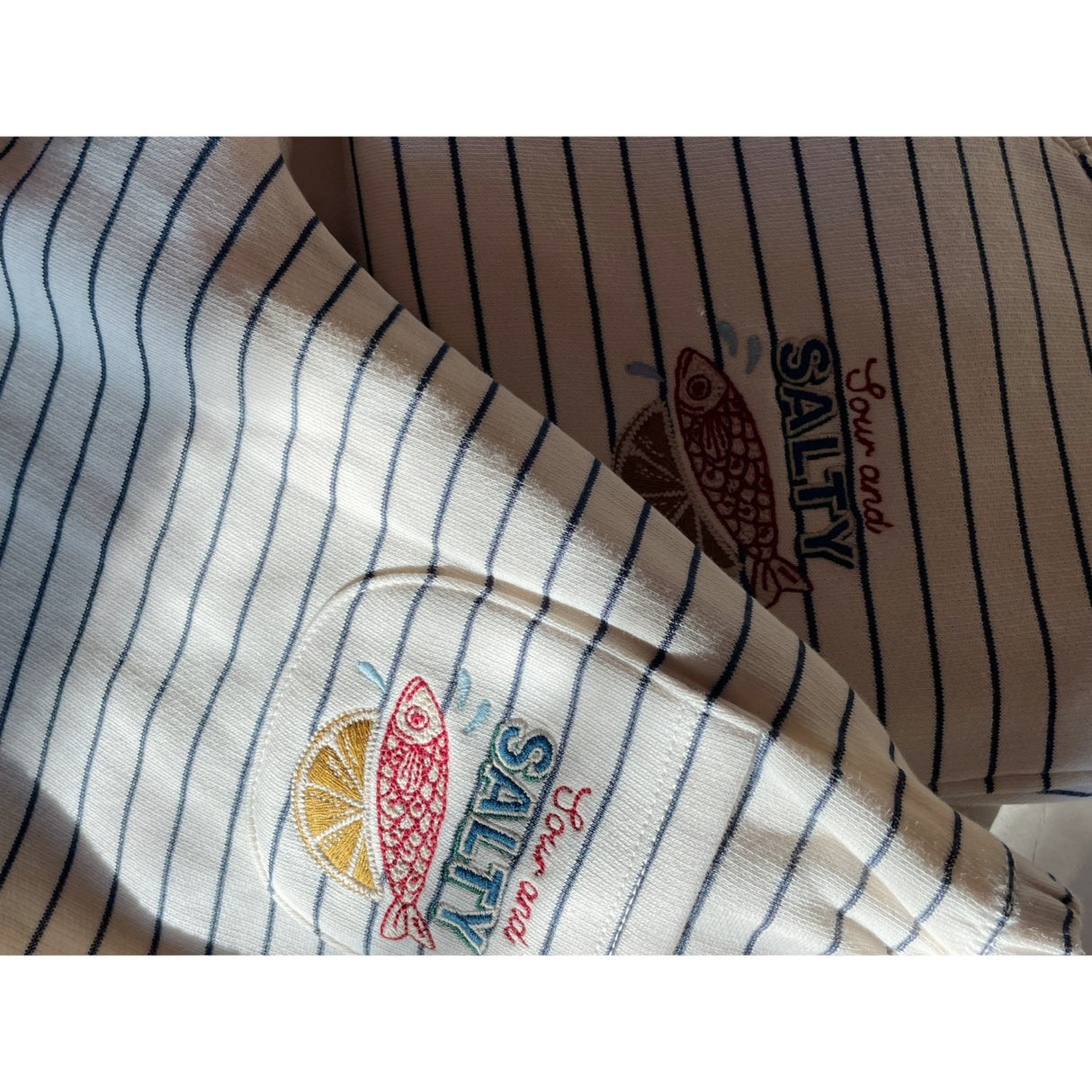 Konges Sløjd Captains Blue/Antique White Amio Sweat Skjorte Ocs