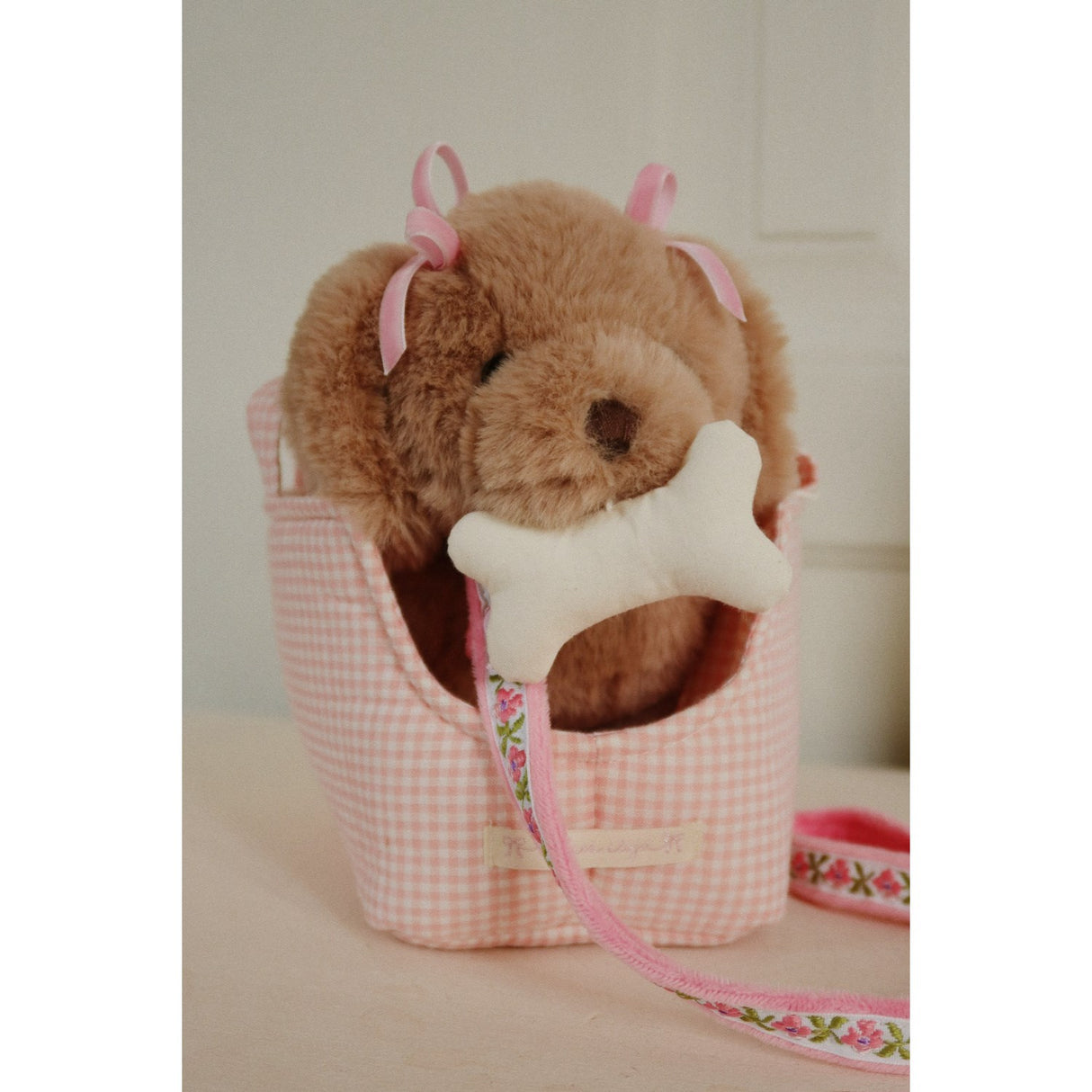 Konges Sløjd Pink Check Maude Puppy