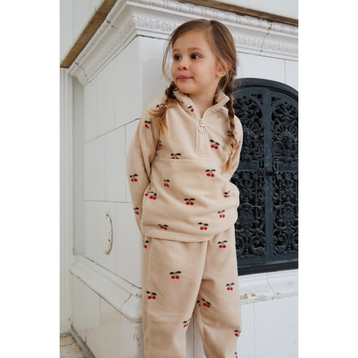 Konges Sløjd x Luksusbaby Cherry Tavi Fleece Collegegenser Grs