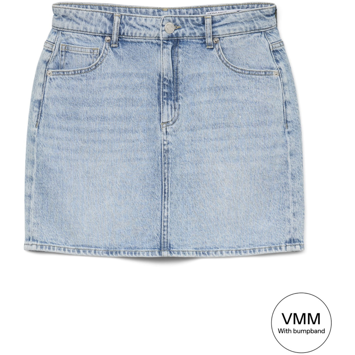Vero Moda Maternity Light Blue Denim Vmmtessa Kort Dnm Skjørt Mix Ga Noos