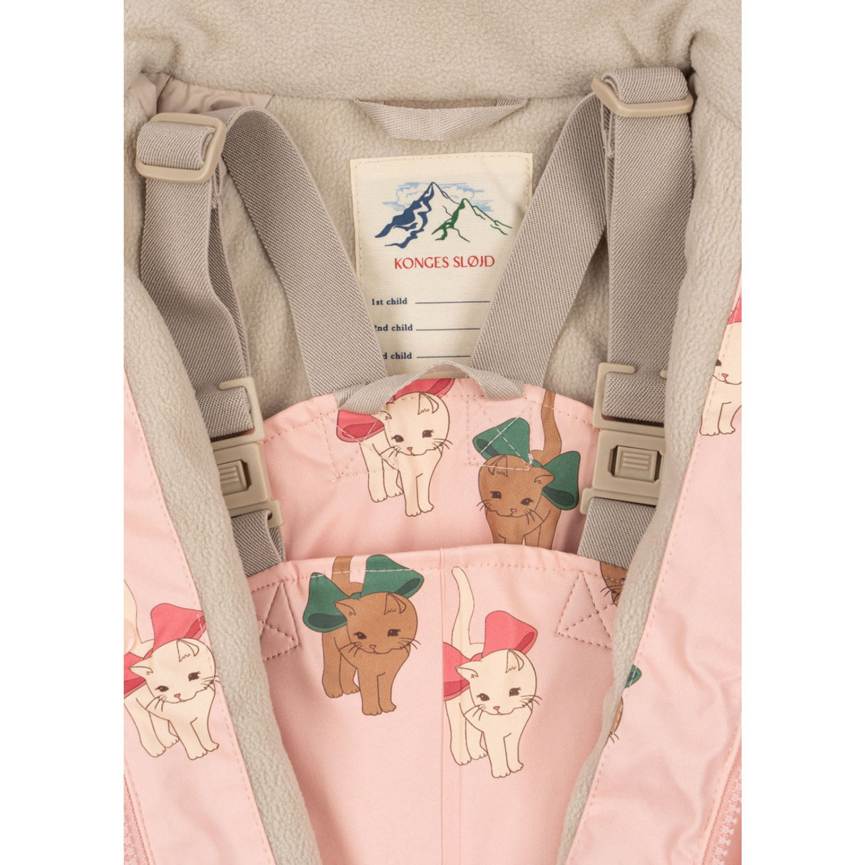 Konges Sløjd Bow Kitty Pink Rainy Palme Sett Girl