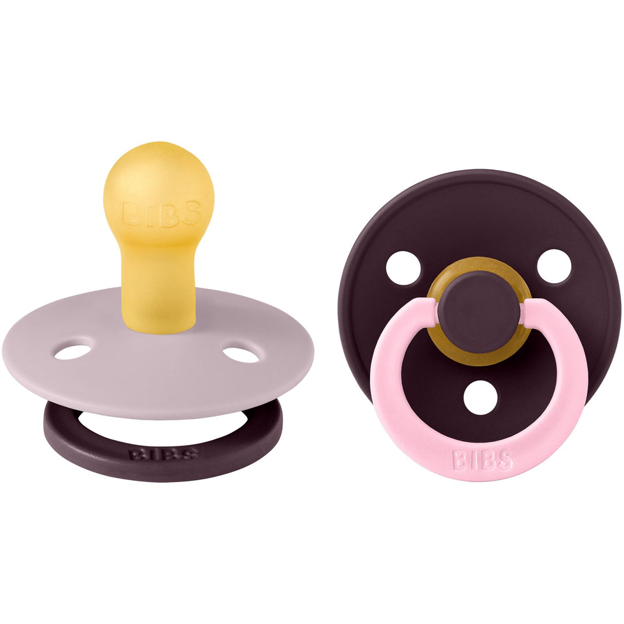 Bibs Dusky Lilac Smokk Studio Colour 2-Pakning Fusion Latex Plum Mix