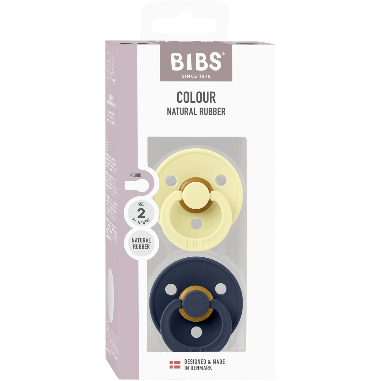 Bibs Luna Smokk Colour 2-Pakning Latex Deep Space