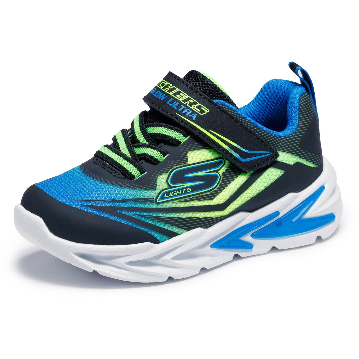 Skechers Black S Lights Flex-Glow Ultra