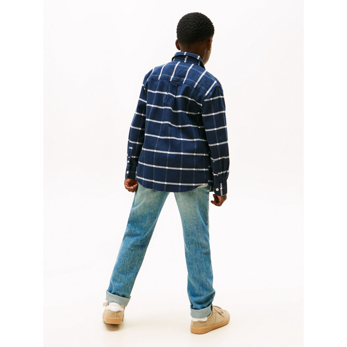 Tommy Hilfiger Black Check Window Pane Check Skjorte Ls