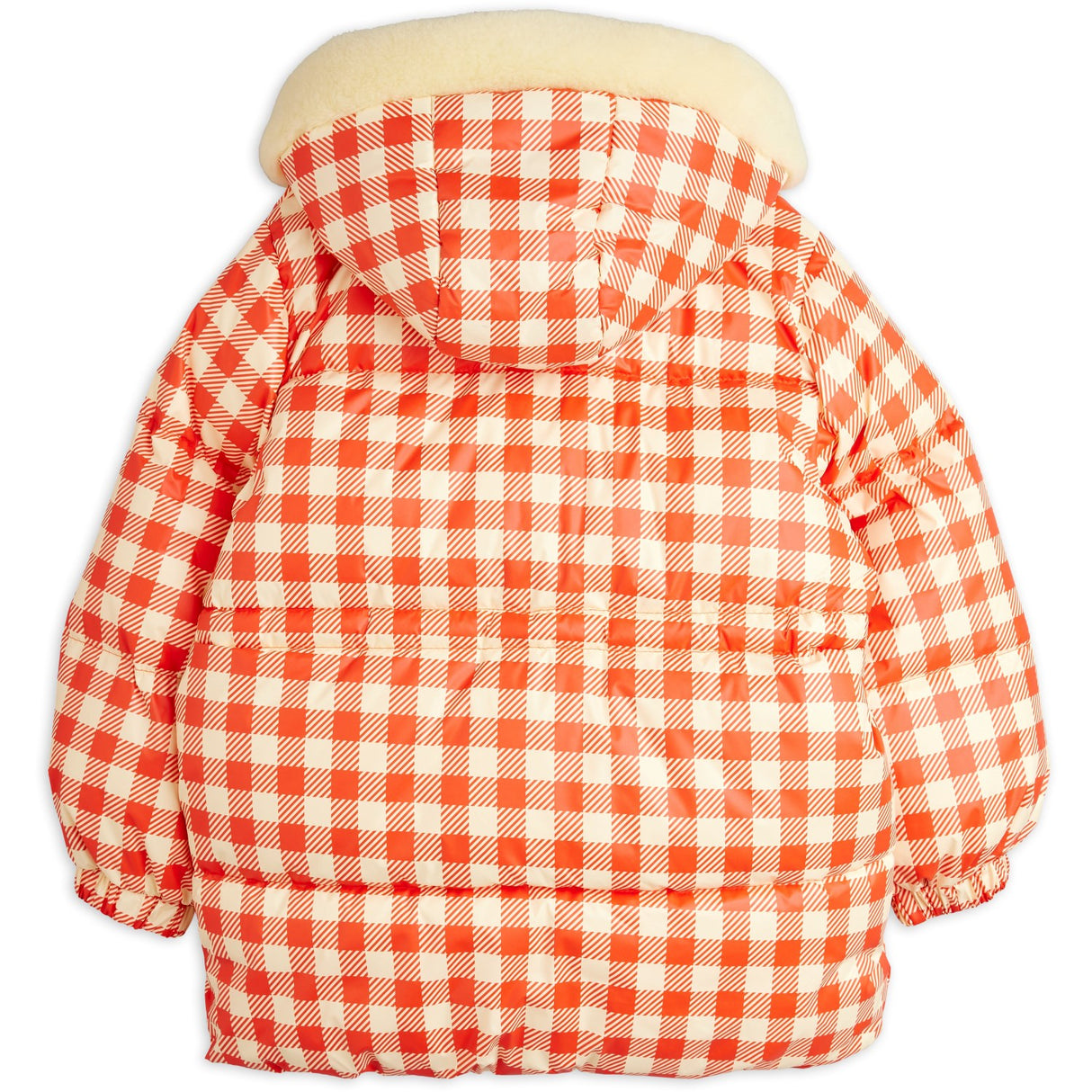 Mini Rodini Red Ritzratz Patch Gingham AOP Heavy Puffer