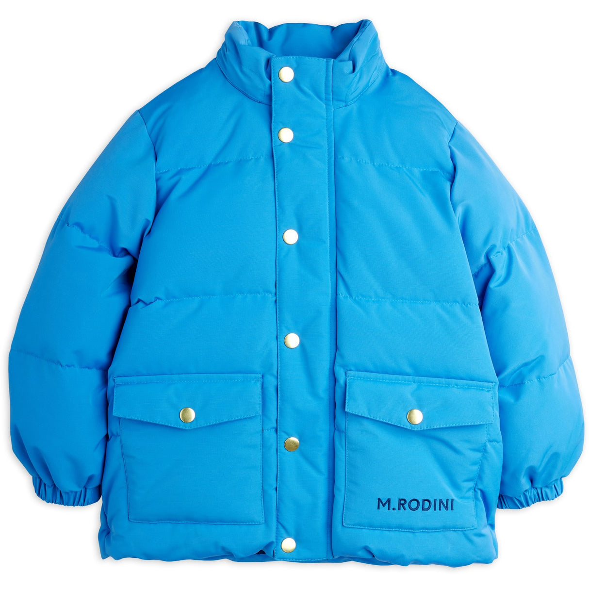 Mini Rodini Blue Solid Heavy Puffer