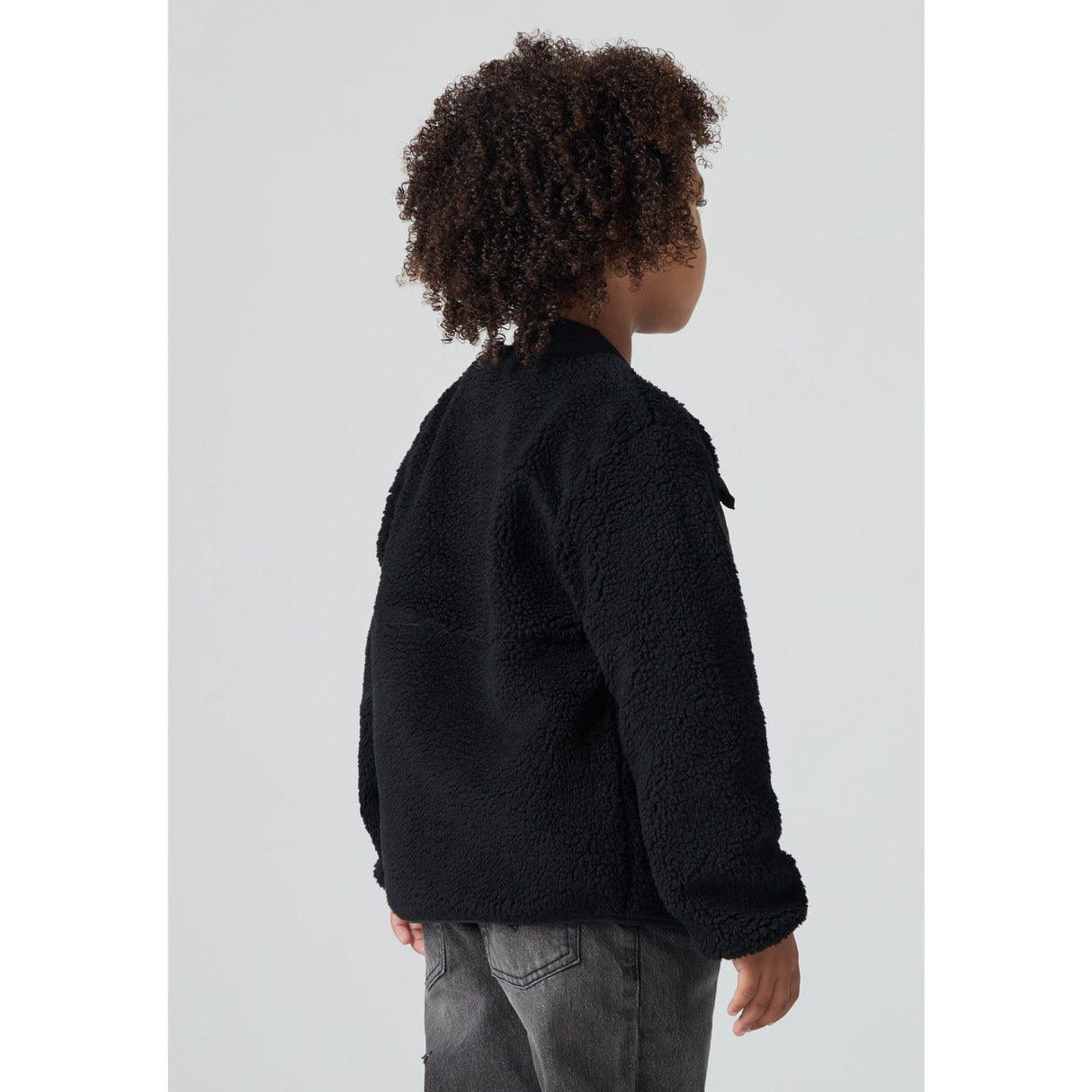 Levi's Jet Black Utility Sherpa Jakke
