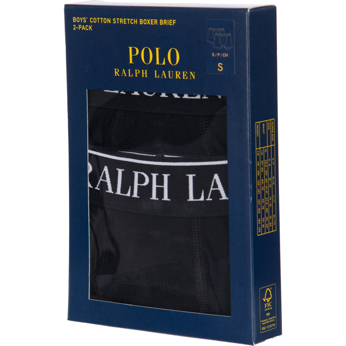 Polo Ralph Lauren Polo Black Bomull Stretch 2-Pakning Boxer