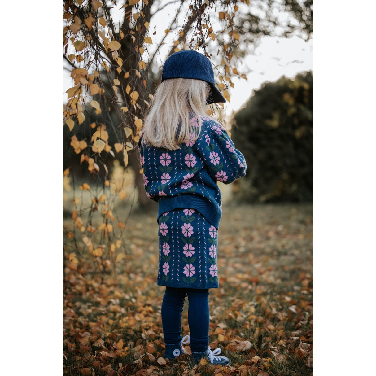 Fliink Insignia Blue Garden Strikk Bluse