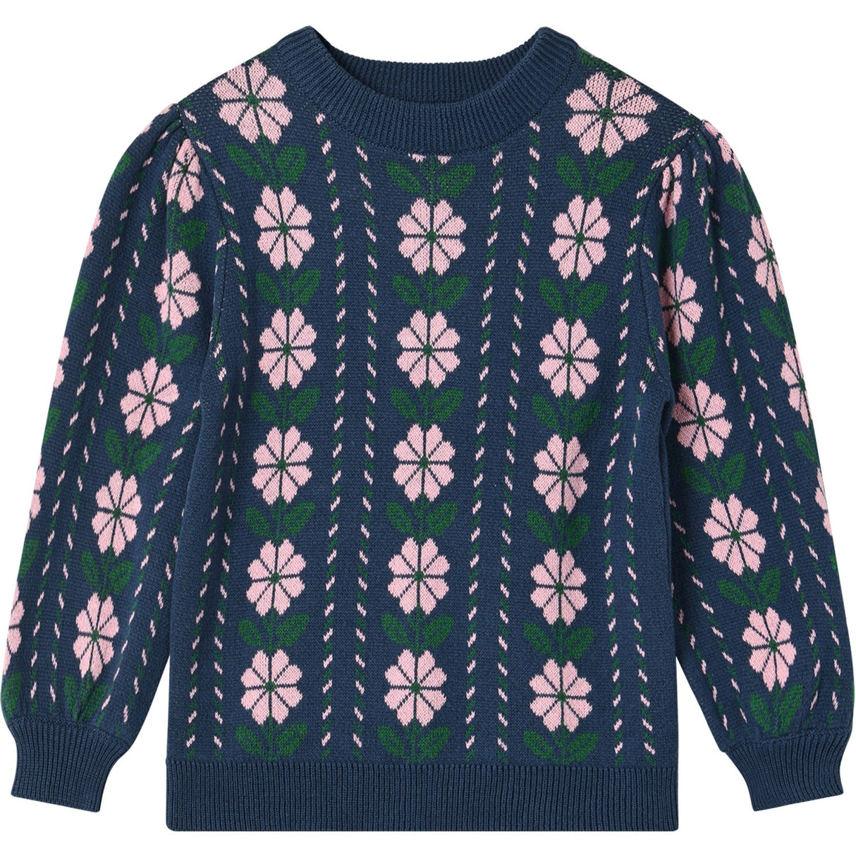 Fliink Insignia Blue Garden Strikk Bluse