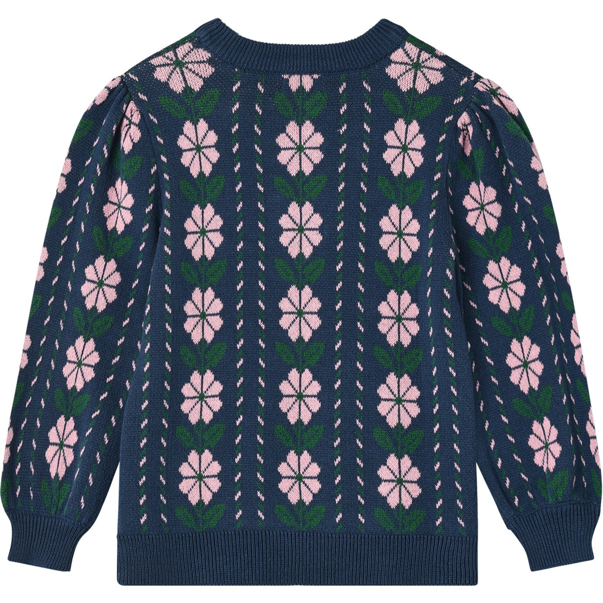 Fliink Insignia Blue Garden Strikk Bluse