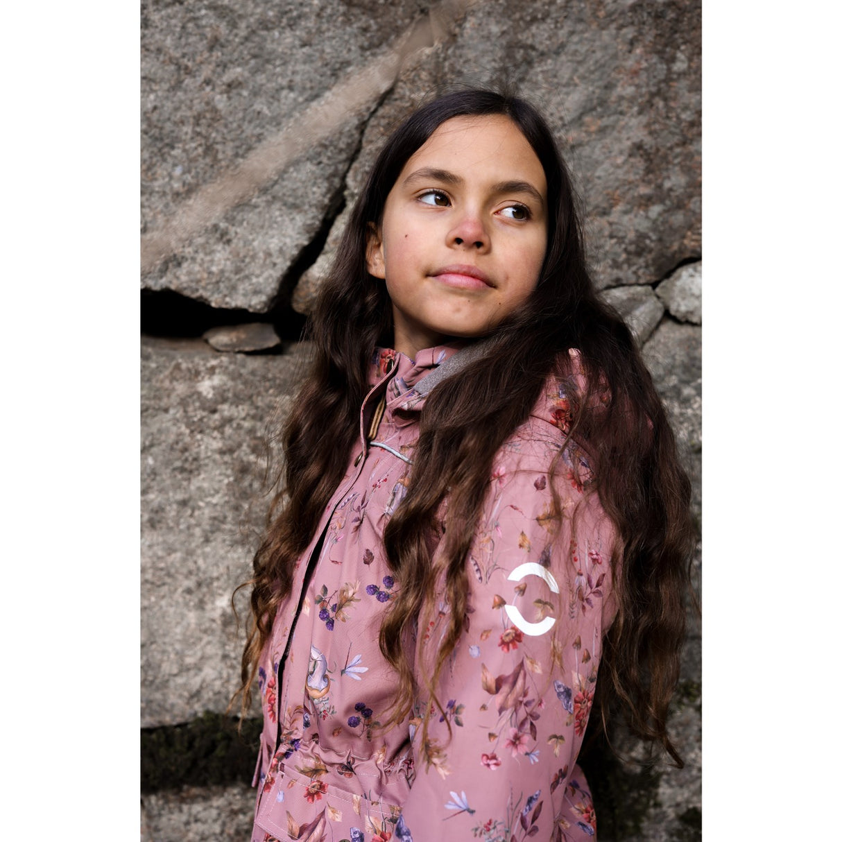 Mikk-Line Burlwood Polyester Girls Jakke AOP Floral