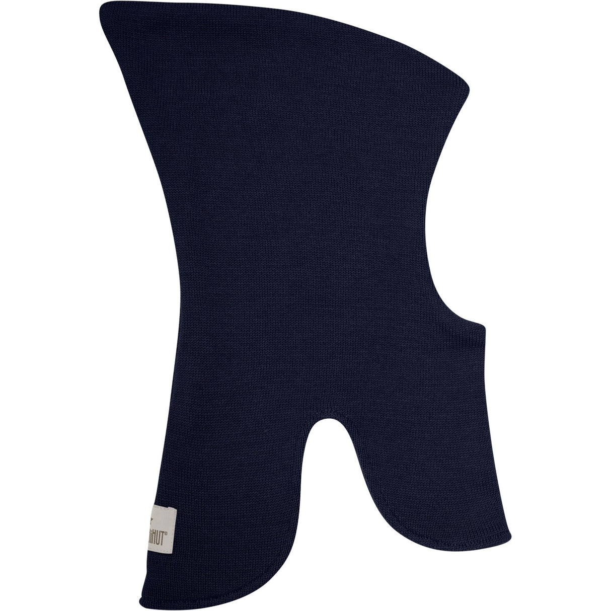 Huttelihut Dark Navy Elefantlue Ull Strikk Windstop