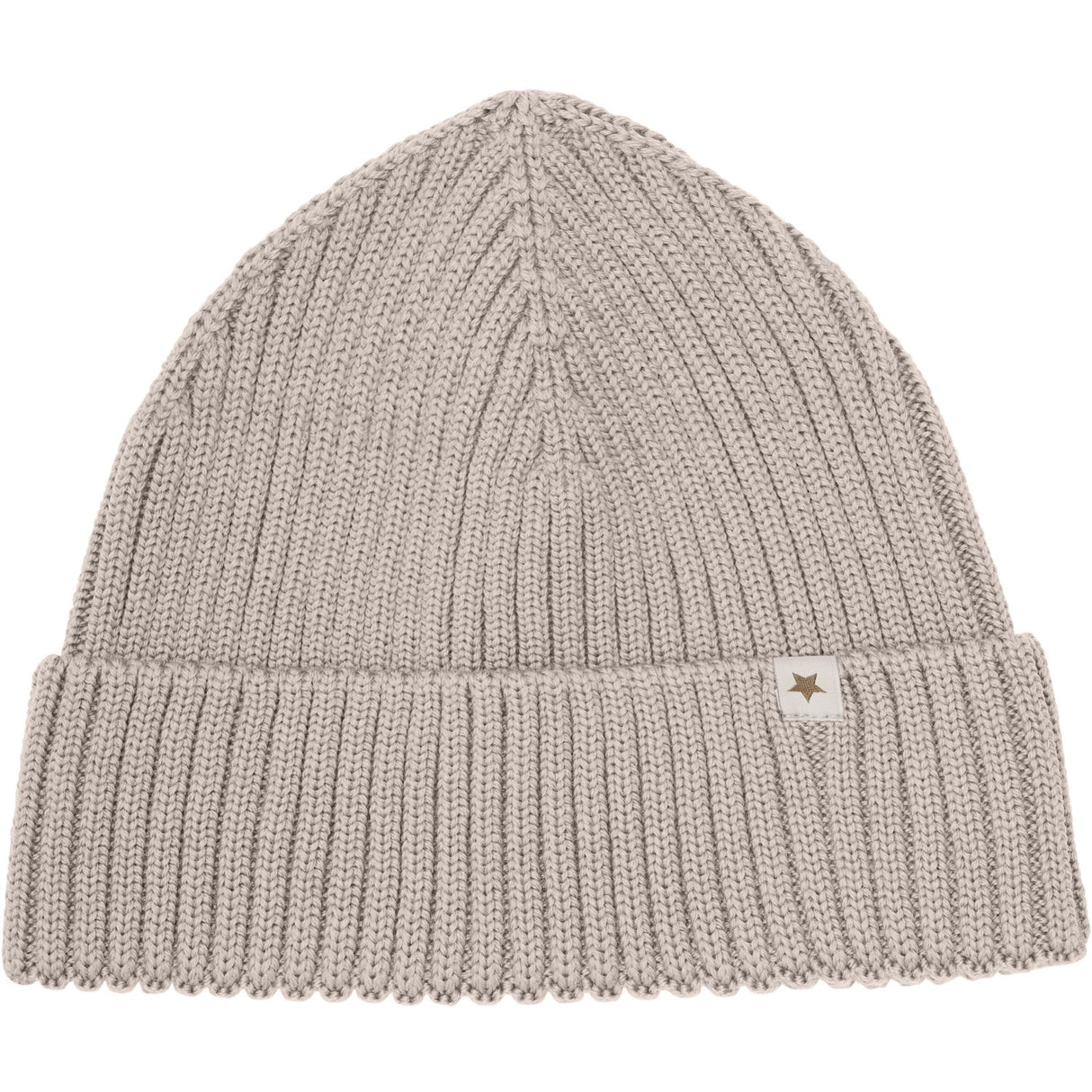 Huttelihut Camel Melange Beanie Ull Strikk