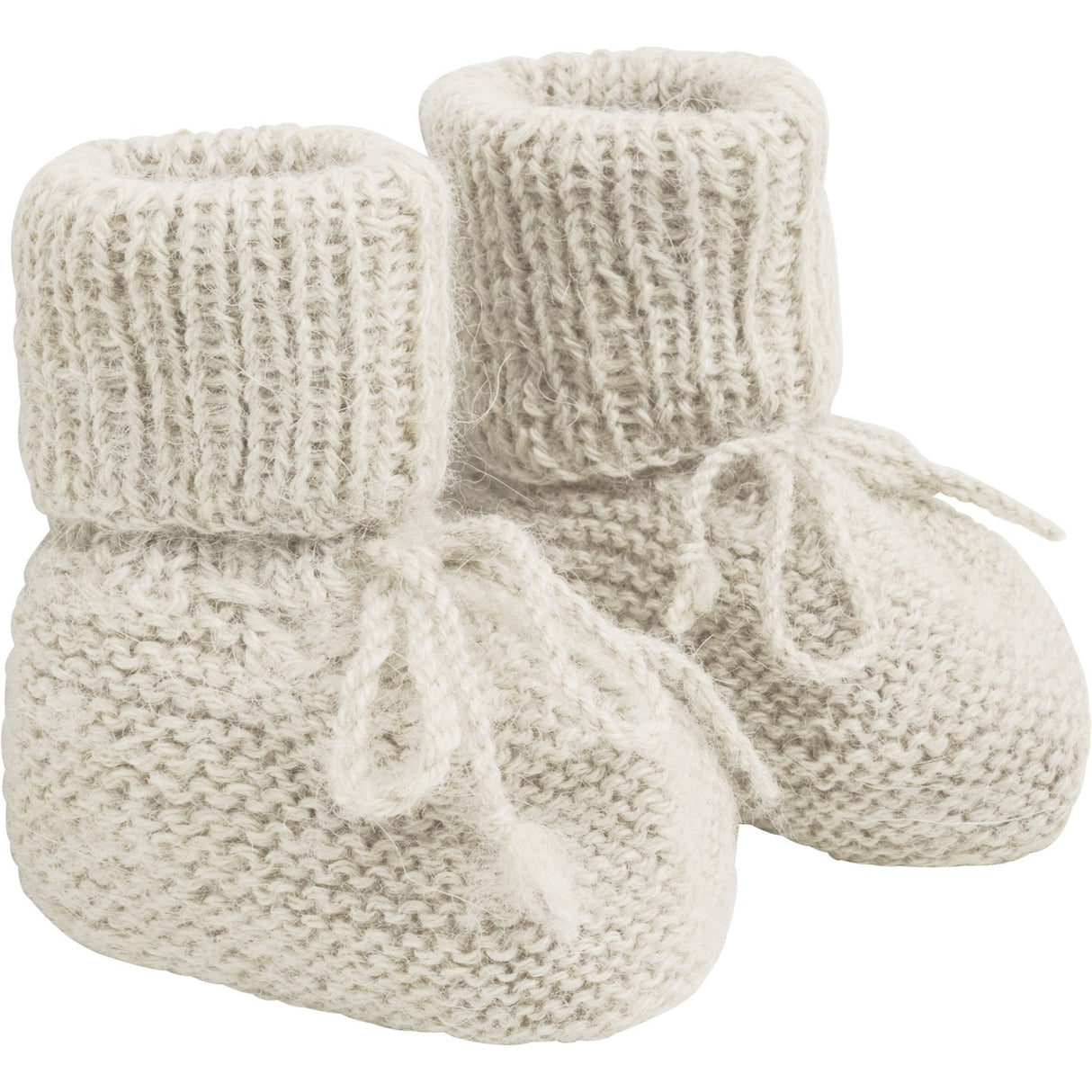 Huttelihut Off-White Footies Alpaca Ull Strikk