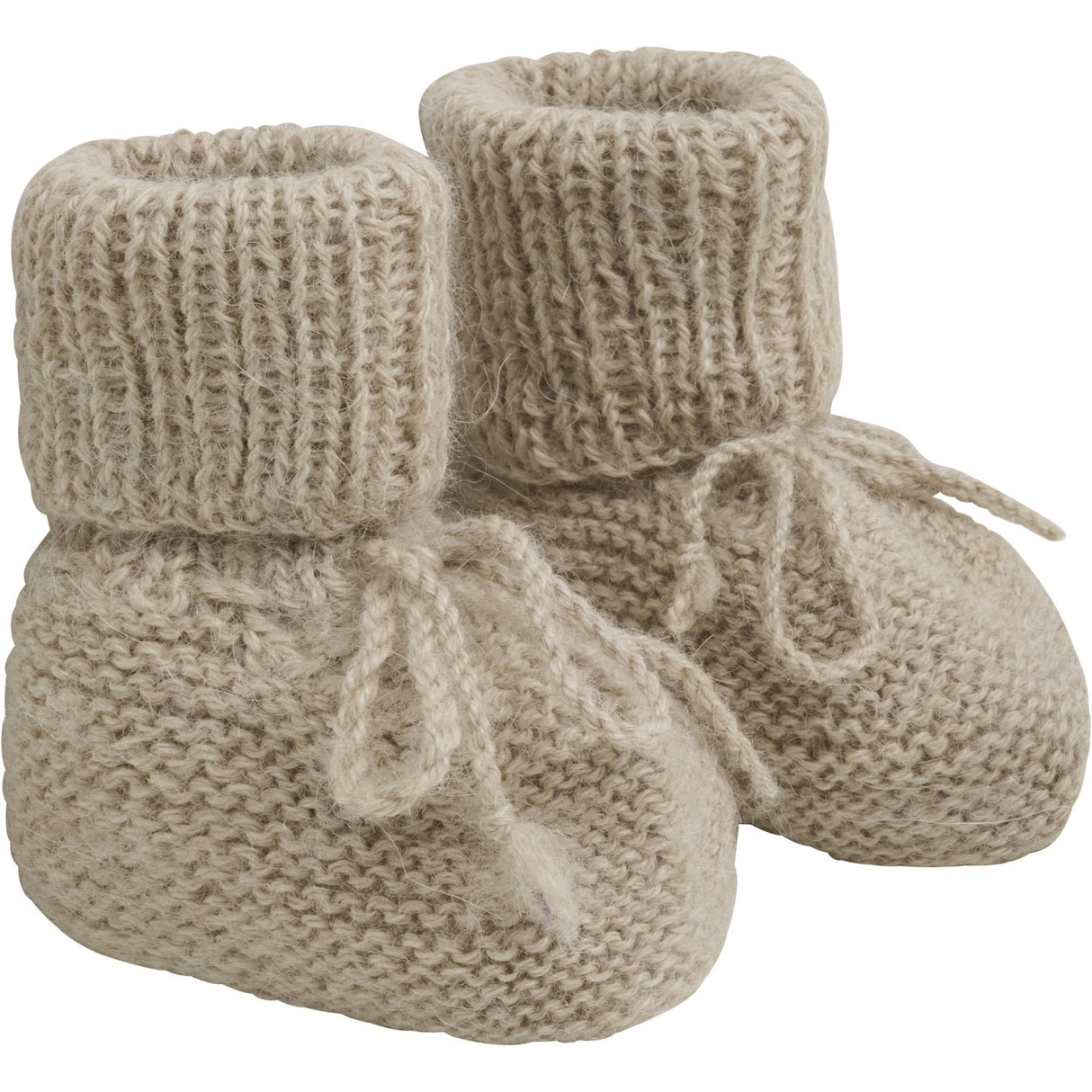 Huttelihut Camel Melange Footies Alpaca Ull Strikk