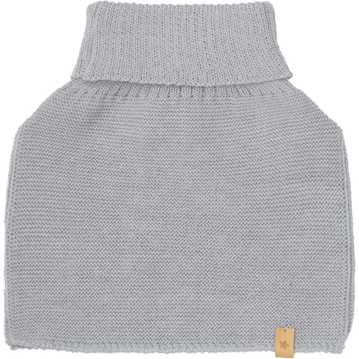 Huttelihut Medium Grey Melange Nakkevarmer Ull Strikk