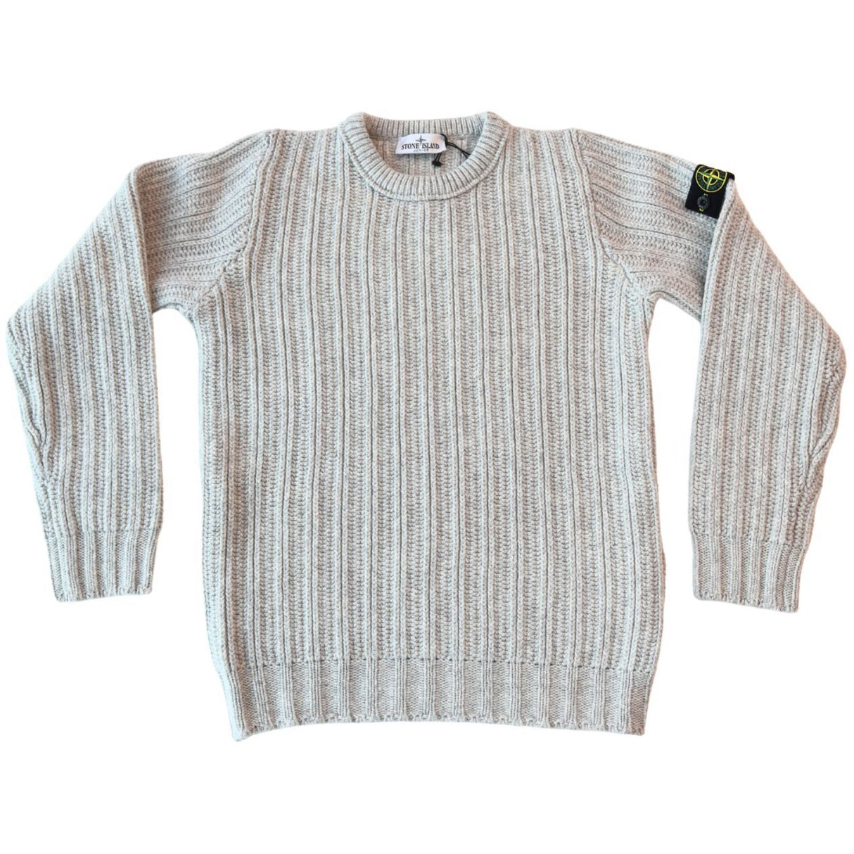 Stone Island Melange Grey Crew Neck