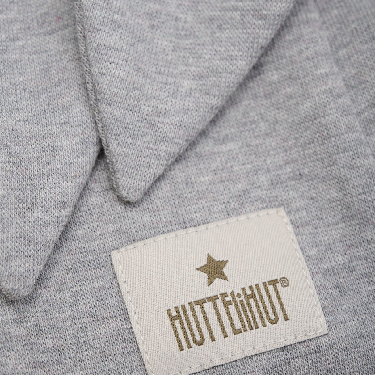 Huttelihut Medium Grey Melange Elefantlue Ears Bomull Rib