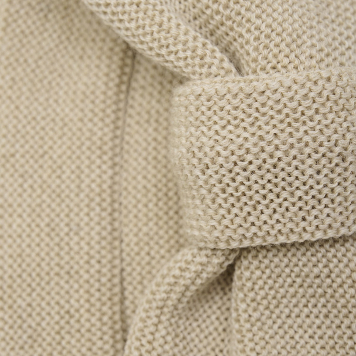 Huttelihut Sand Melange Pannebånd Ull Strikk