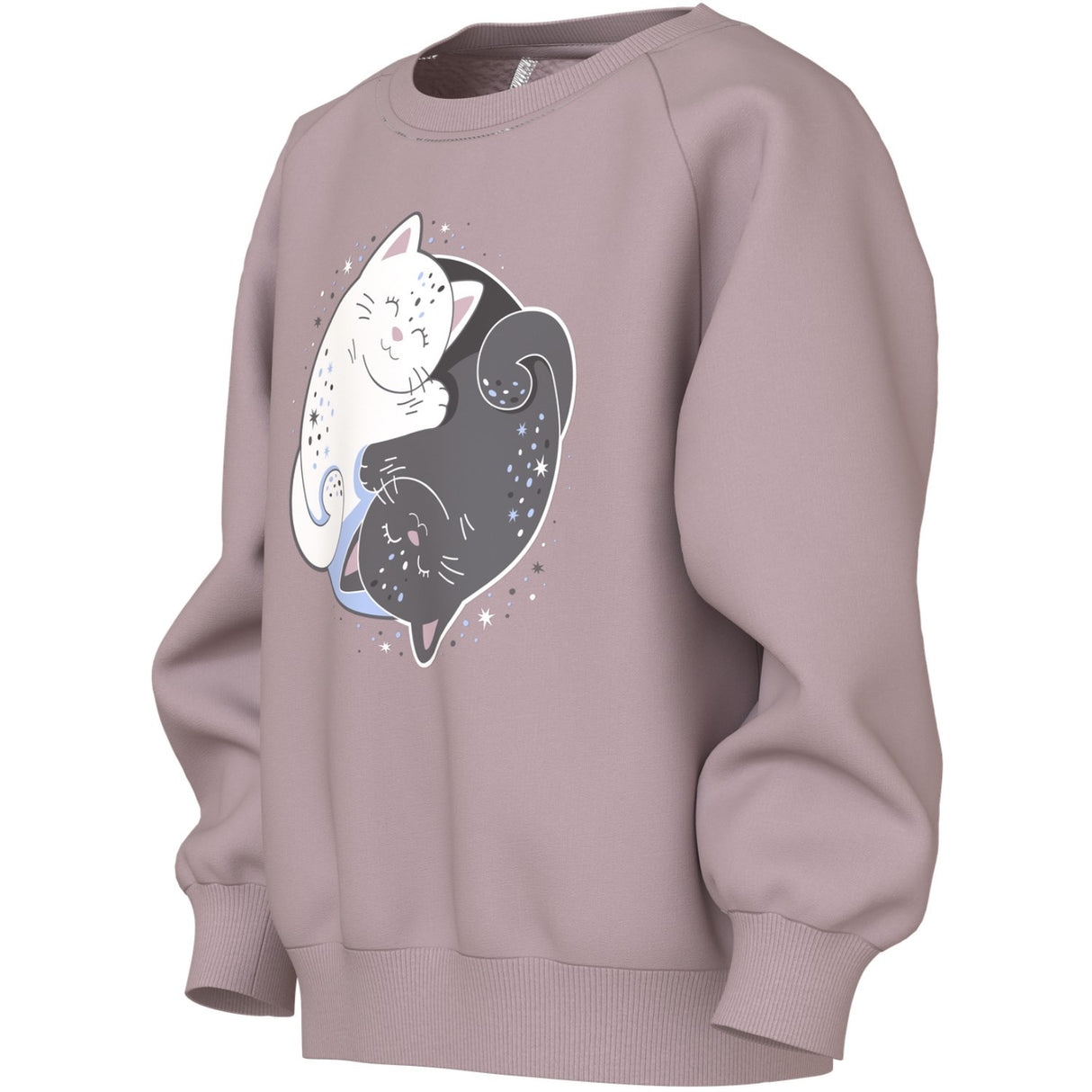 Name It Keepsake Lilac Yin Yang Cat Nmfvenus Ls Nreg Sweat Bru
