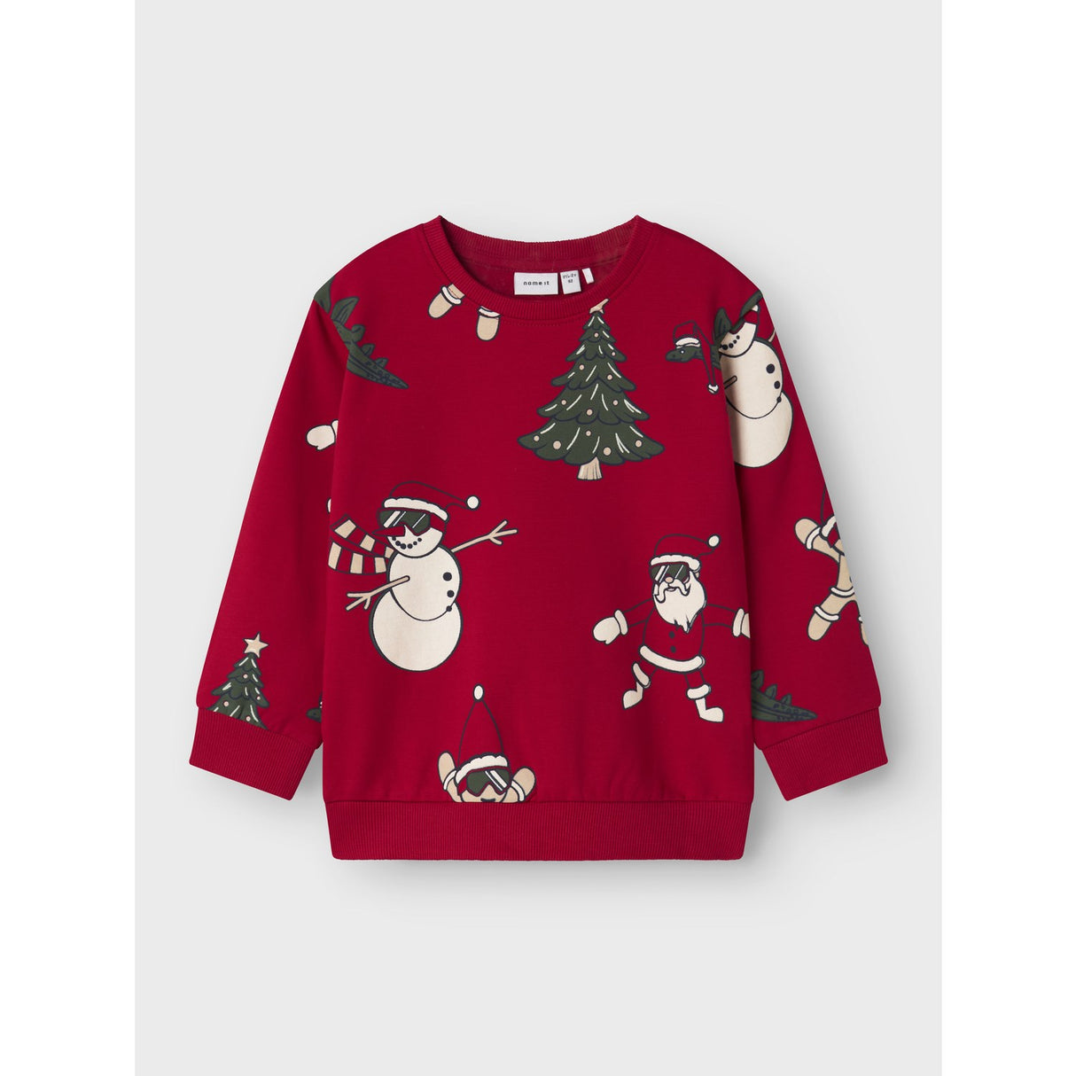 Name It Jester Red Nmmroka Ls Nreg Sweat Bru Box