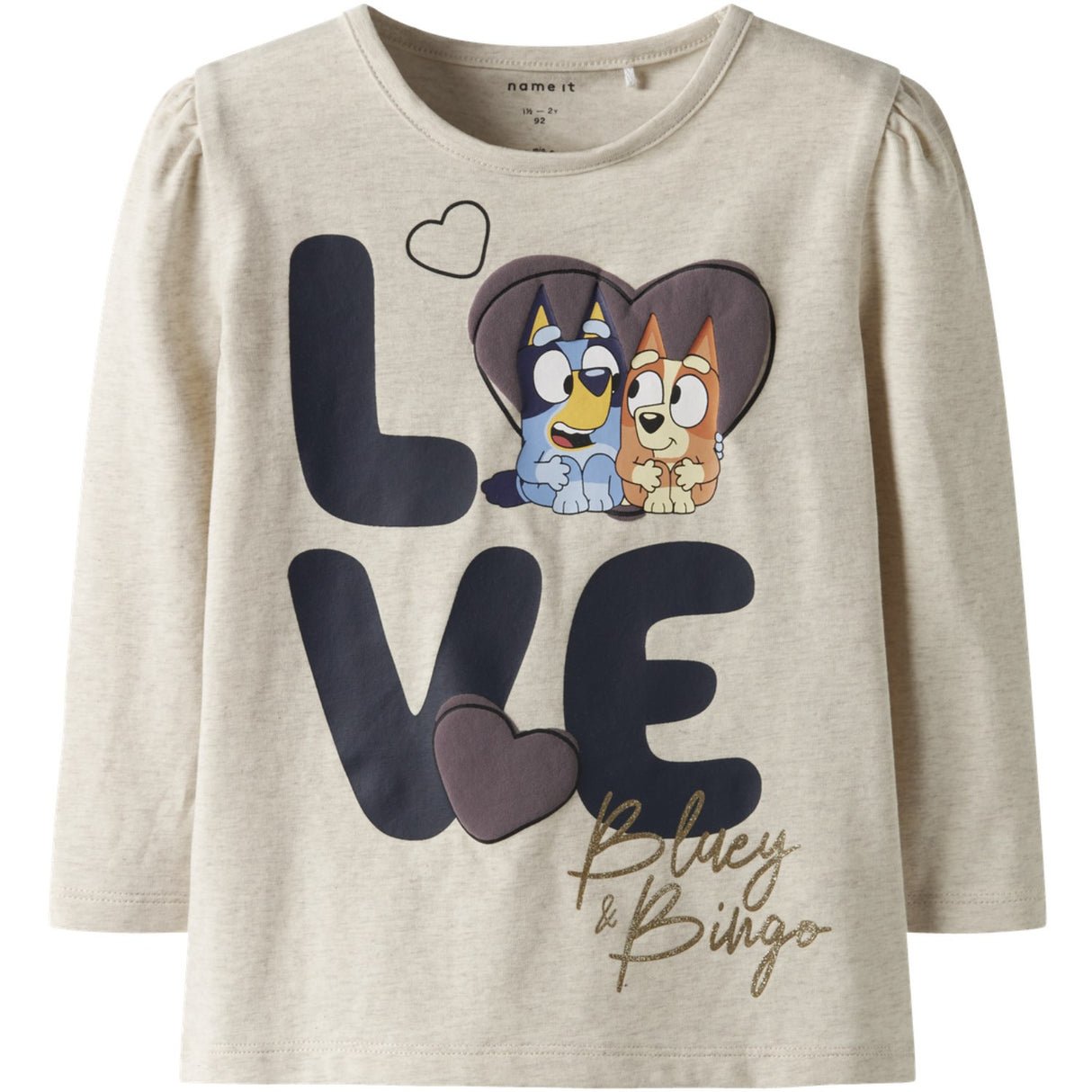 Name It Peyote Melange Nmfnema Bluey Ls Top Box Sky